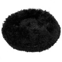 Pat Sersimo pentru caini si pisici, cu husa detasabila, negru, diametru 50cm