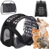 Geanta pentru transport animale de companie pisica sau catel, M, 42x26x32 cm, transparent [7]