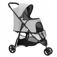 Carucior pentru transport animale, sarcina 15 kg, pentru caini si pisici Carucior pentru transport animale, sarcina 15 kg, pentru caini si pisici