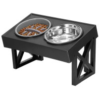 Set 2 boluri cu stand, pentru catei, inaltime si unghi reglabile, 2 x 21 cm Set 2 boluri cu stand, pentru catei, inaltime si unghi reglabile, 2 x 21 cm