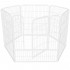 Tarc pentru animale de companie, din fier, forma configurabila, cu usa de acces, 4XL, 184x100x93cm, alb [6]