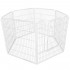 Tarc pentru animale de companie, din fier, forma configurabila, cu usa de acces, 4XL, 184x100x93cm, alb [11]