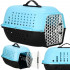 Cusca transport animale, 48x33x28 cm, maxim 7kg, negru albastru [12]