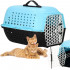 Cusca transport animale, 48x33x28 cm, maxim 7kg, negru albastru [18]