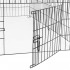 Tarc pentru animale de companie, din fier, forma configurabila, cu usa de acces, 3XL, 165x85x73cm, negru [8]