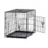 Cusca metalica pentru caine L, pliabila, cu tava detasabila si maner, 76x45x51 cm, negru [4]