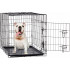 Cusca metalica pliabila pentru animale, cu maner si tava detasabila, 107x69x76 cm, negru [6]