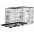 Cusca metalica pliabila pentru animale, cu maner si tava detasabila, 107x69x76 cm, negru [9]