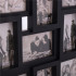 Rama foto de perete, colaj de 24 fotografii, 57x86cm, negru [5]