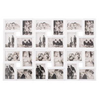 Rama foto de perete, colaj de 24 fotografii, 57x86cm, alb Rama foto de perete, colaj de 24 fotografii, 57x86cm, alb