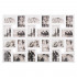 Rama foto de perete, colaj de 24 fotografii, 57x86cm, alb [11]