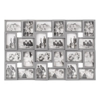 Rama foto de perete, colaj de 24 fotografii, 57x86cm, gri Rama foto de perete, colaj de 24 fotografii, 57x86cm, gri