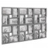 Rama foto de perete, colaj de 24 fotografii, 57x86cm, gri [13]