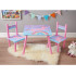 Set mobilier copii Melbi masa si 2 scaune, albastru roz, 50x50x42 cm [6]