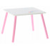 Set mobilier copii Lily, masa si 2 scaune, alb-roz, 55x55x43 cm [8]