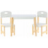 Set mobilier copii Daisy masa si 2 scaune, alb, 60x40x46 cm [6]