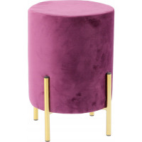 Taburet rotund, tapitat cu stofa, picioare otel, sarcina 100kg, 28x42cm, mov Taburet rotund, tapitat cu stofa, picioare otel, sarcina 100kg, 28x42cm, mov