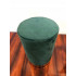 Taburet rotund, tapitat cu stofa, sarcina 100kg, 28x42cm, verde [4]