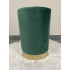 Taburet rotund, tapitat cu stofa, sarcina 100kg, 28x42cm, verde [7]