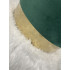Taburet rotund, tapitat cu stofa, sarcina 100kg, 28x42cm, verde [8]