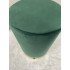 Taburet rotund, tapitat cu stofa, sarcina 100kg, 28x42cm, verde [10]