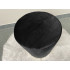Taburet rotund, tapitat cu stofa, sarcina 100kg, 28x42cm, negru [11]