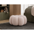 Taburet decorativ cu forma de floare, plusat, 65x30 cm, roz [2]