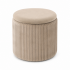 Set 3 tabureti cu spatiu de depozitare, design modern striat, 80x40x40 cm si 30x31 cm, bej [2]