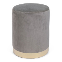 Taburet rotund, tapitat cu stofa, sarcina 100kg, 28x42cm, gri Taburet rotund, tapitat cu stofa, sarcina 100kg, 28x42cm, gri