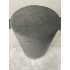 Taburet rotund, tapitat cu stofa, sarcina 100kg, 28x42cm, gri [11]