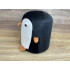 Taburet pentru copii, 28x25cm, maxim 50kg, model pinguin negru [6]