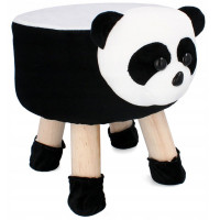 Taburet pentru copii, rotund 28x30cm, lavabil, model panda Taburet pentru copii, rotund 28x30cm, lavabil, model panda