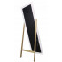Oglinda de podea cu suport, 157x45x54cm, alb cu maro [5]
