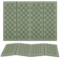 Saltea pliabila pentru sezut la camping sau picnic, spuma XPE termoizolanta, impermeabila, 40x28x1 cm, verde