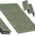 Saltea pliabila pentru sezut la camping sau picnic, spuma XPE termoizolanta, impermeabila, 40x28x1 cm, verde [15]
