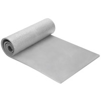 Saltea termoizolanta pentru camping sau plaja, 180x50 cm, spuma PE cu folie aluminiu, grosime 1 cm, gri