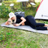 Saltea termoizolanta pentru camping sau plaja, 180x50 cm, spuma PE cu folie aluminiu, grosime 1 cm, gri [24]