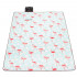 Patura pentru picnic sau plaja, cu folie izolatoare si maner, 130x170cm, flamingo [2]