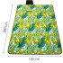 Patura pentru picnic sau plaja, cu folie izolatoare si maner, 150x200cm, model frunze, verde [13]