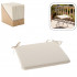 Perna scaun 40x40x3 cm, poliester impermeabil, cu fermoar si prindere, bej [6]