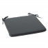 Perna scaun 40x40x3 cm, poliester impermeabil, cu fermoar si prindere, gri inchis [2]