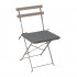 Perna scaun 40x40x3 cm, poliester impermeabil, cu fermoar si prindere, gri inchis [3]