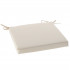 Perna scaun 40x40x5 cm, poliester impermeabil, cu fermoar si prindere, bej [2]