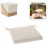 Perna scaun 40x40x5 cm, poliester impermeabil, cu fermoar si prindere, bej [8]