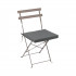 Perna scaun 40x40x5 cm, poliester impermeabil, cu fermoar si prindere, gri inchis [3]