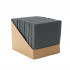 Perna scaun 40x40x5 cm, poliester impermeabil, cu fermoar si prindere, gri inchis [7]