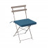 Perna scaun 40x40x5 cm, poliester impermeabil, cu fermoar si prindere, albastra [3]