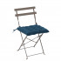 Perna scaun 40x40x6 cm, matlasata, poliester impermeabil, cu prindere, albastra [3]