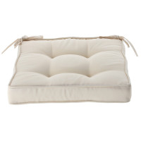 Perna scaun 40x40x6 cm, colturi drepte, poliester impermeabil, cu prindere, bej