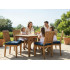 Perna scaun 40x40x6 cm, colturi drepte, poliester impermeabil, cu prindere, albastra [4]